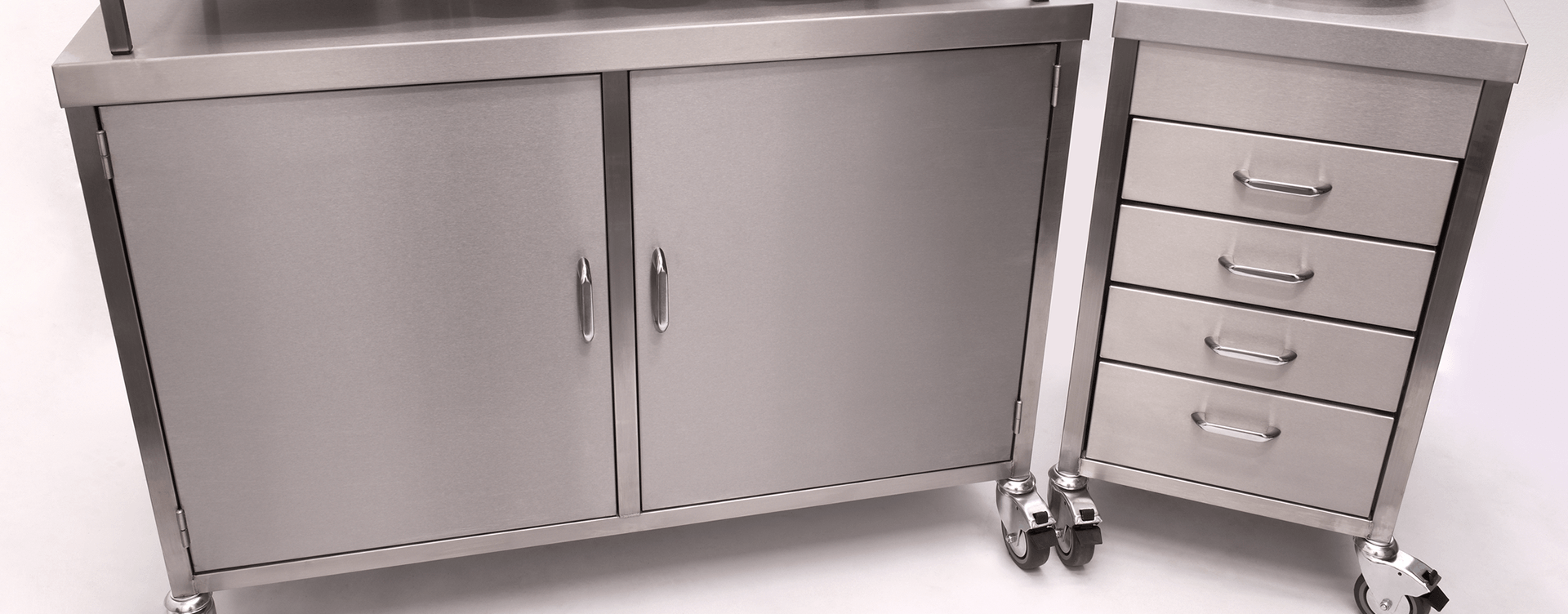Stainless Steel kitchen cupboards and draws