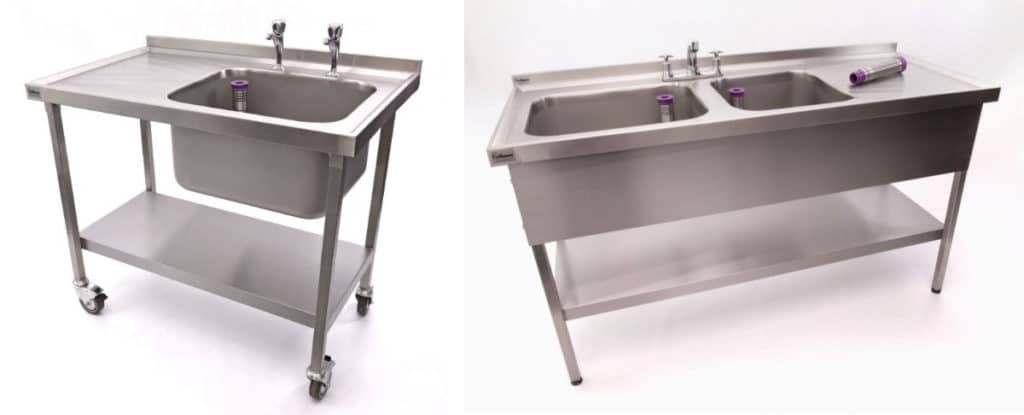 commercial kitchen sink units